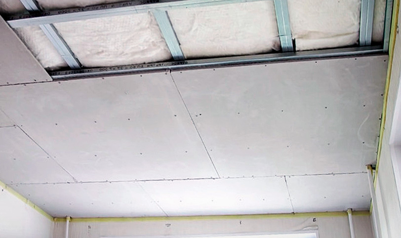 каркасная звукоизоляция потолка в квартире под натяжной потолок
